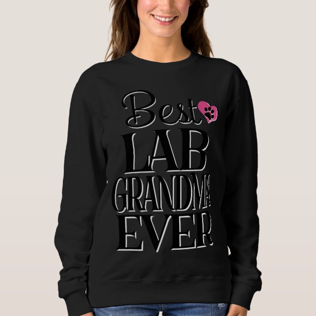 Best Lab Grandma Ever Labrador Retriever Tee (Front)