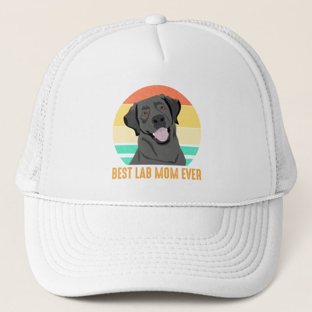 Best Lab Mom Ever Trucker Hat (Front)