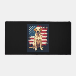 Best Labrador For Men Women Yellow Lab Dog Retriev Desk Mat