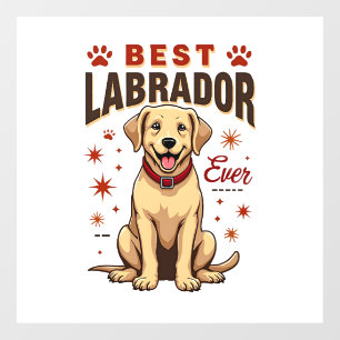 Best Labrador Parent Ever Vintage Labrador Retriev Window Cling