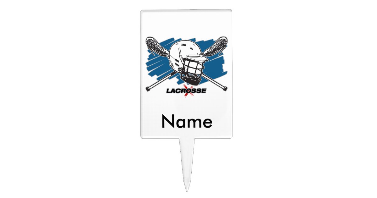 Best Lacrosse Cake Topper Zazzle