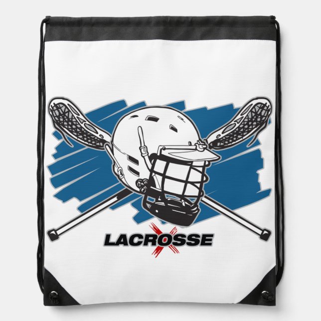 Best Lacrosse Drawstring Bag (Front)