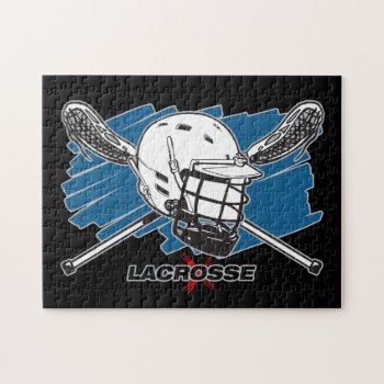 Best Lacrosse Jigsaw Puzzle by MegaSportsFan at Zazzle