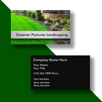 Best Landscaping Theme Business Card by Luckyturtle at Zazzle