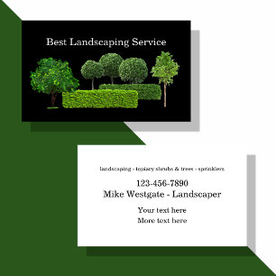 Best Landscaping & Topiary Services Business Card
