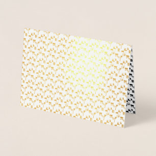 Best language Design Twenty Six Foil Card