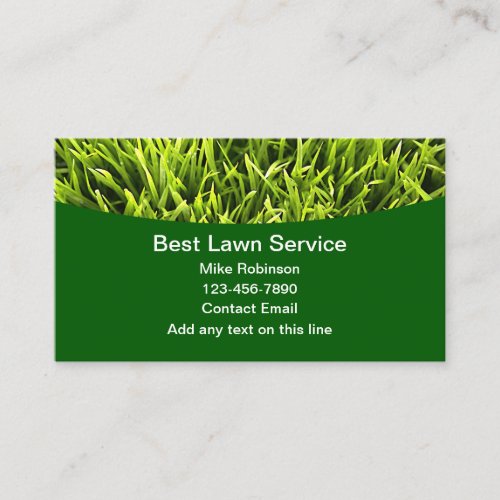 Best Lawn Care Service Business Cards