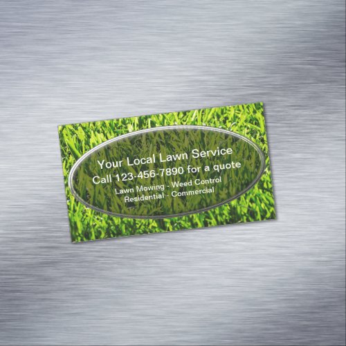 Best Lawn Service Business Card Magnets