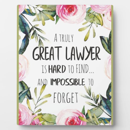 Best lawyer Gift Great Giftidea for Lawyers Quote Plaque