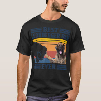 Best Leonberger Dad Ever Vintage Father Day Chris T-Shirt