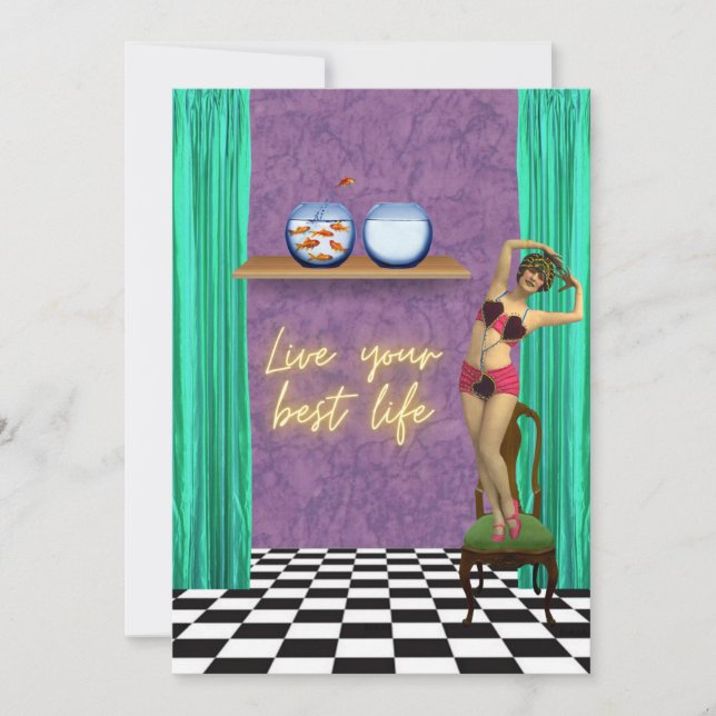 Best Life Funky Vintage Kitsch Flat (Front)