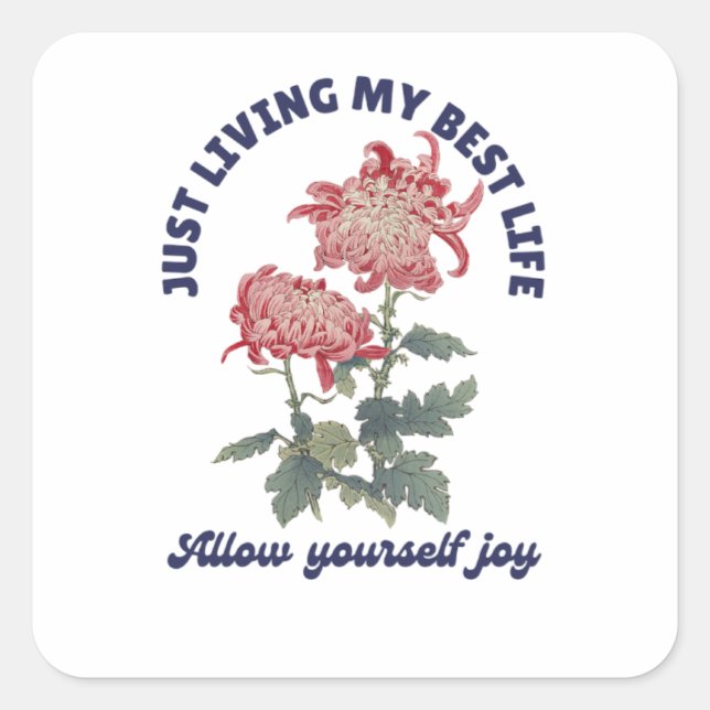 Best Life Square Sticker (Front)