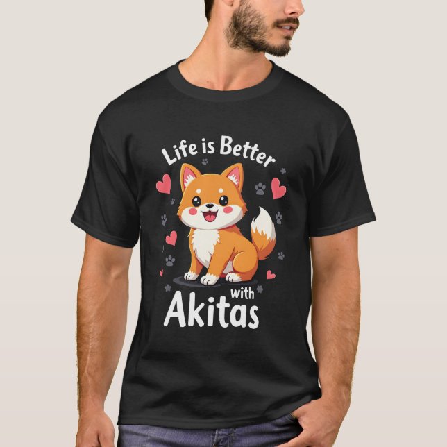 Best life with Akita Tank Top (Front)