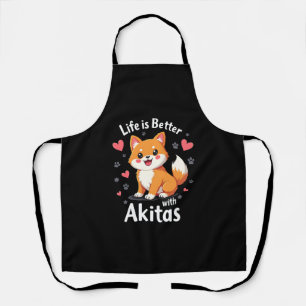 Best life with Akita Tank Top Apron