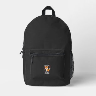 Best life with Akita Tank Top Printed Backpack