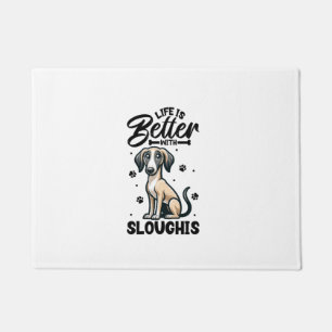 Best life with Arabian Greyhound Doormat
