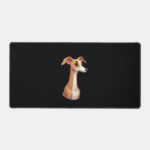 Best life with Arabian Greyhound Long Sleeve T-Shi Desk Mat