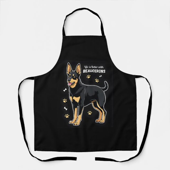 Best life with Beauce Sheepdog Tank Top Apron (Front)