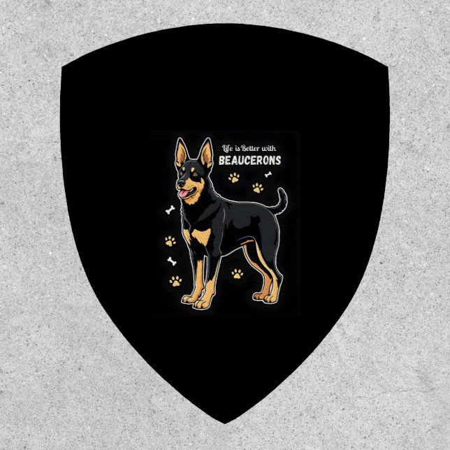 Best life with Beauce Sheepdog Tank Top Patch (Front)