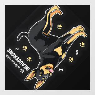 Best life with Beauce Sheepdog Tank Top Wall Decal