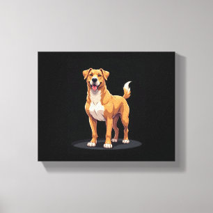 Best life with Dogo Canario Long Sleeve T-Shirt Canvas Print