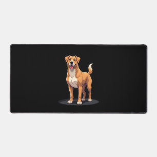 Best life with Dogo Canario Long Sleeve T-Shirt Desk Mat