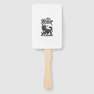 Best life with Dutch Shepherd Hand Fan