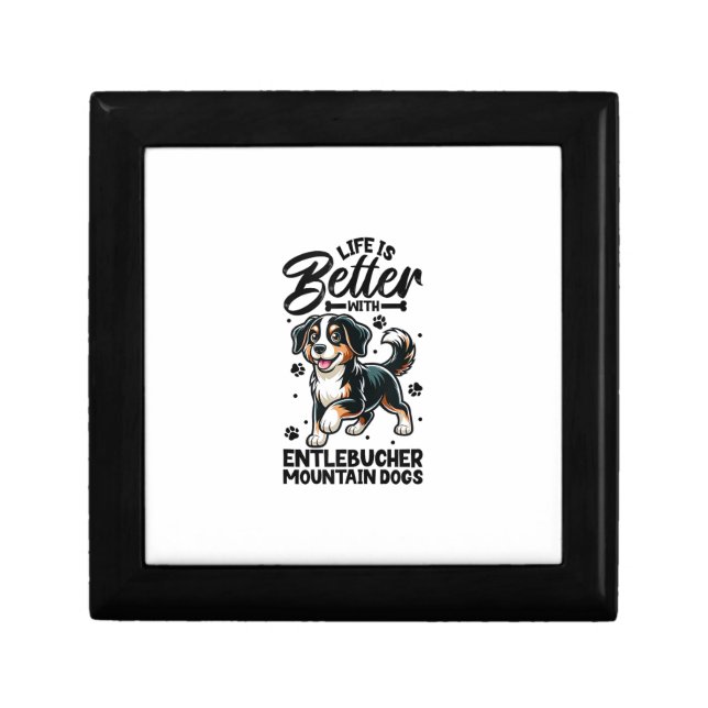 Best life with Entlebucher Mountain Dog  Gift Box (Front)