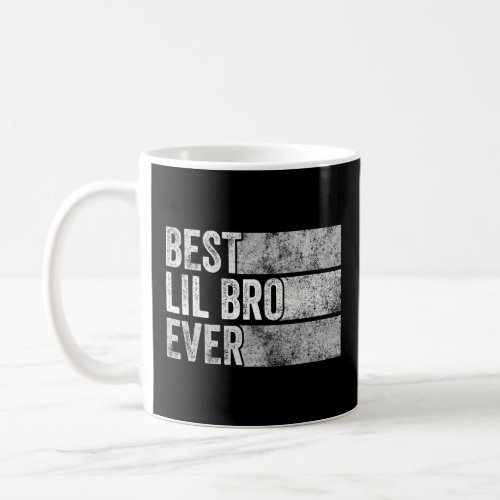 Best Lil Bro Ever Funny Little Brother Vintage Dis Coffee Mug