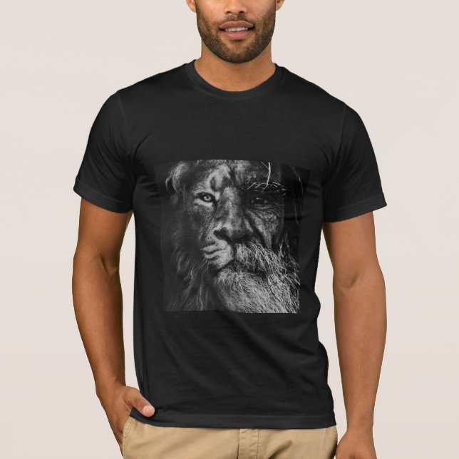 Best lion face t-shirt- funny shirt for lion lover (Front)