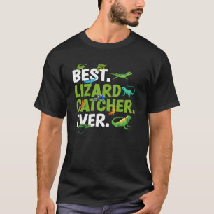 Best Lizard Catcher Ever Lizard Hunter Kids T-Shirt