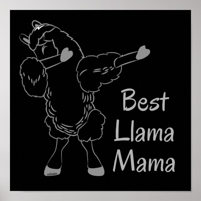 BEST LLAMA MAMA funny mother's day gift idea       Poster (Front)