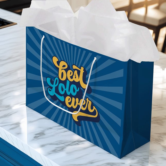 Best Lolo Ever Father's Day Large Gift Bag (Creator Uploaded)