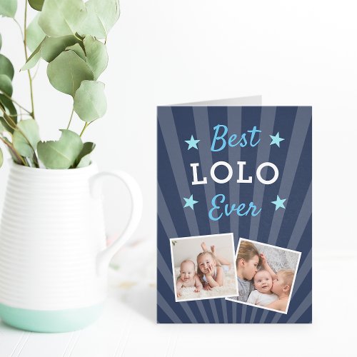Best Lolo Ever  Fathers Day Photo Card