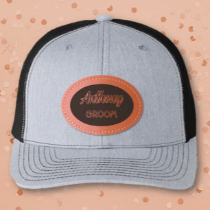 Best Look! Groom's wedding party custom hat