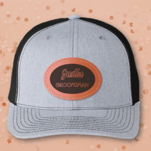 Best Look! Groomsman's wedding party custom hat