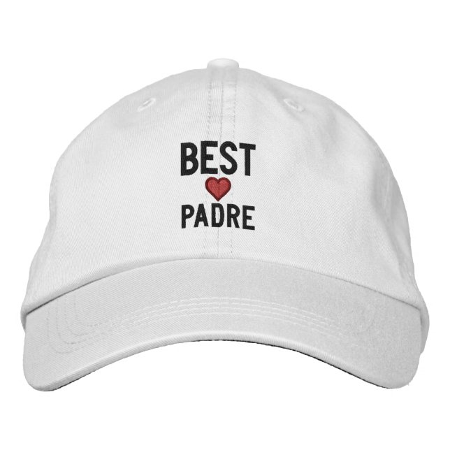 Best Love Your Text Embroidered Baseball Cap (Front)