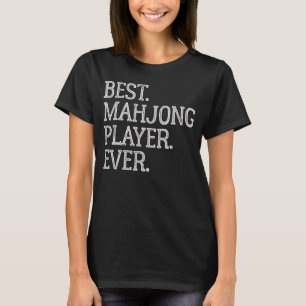 Best Mahjong Player Ever Vintage Mahjong Card Ga T-Shirt