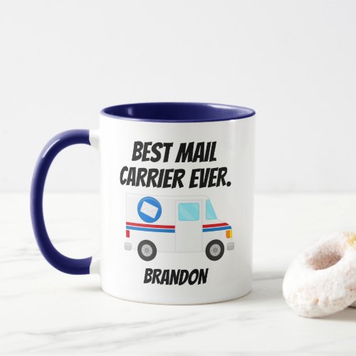 Best Mail Carrier Ever Mail Truck Personal Mailman Mug