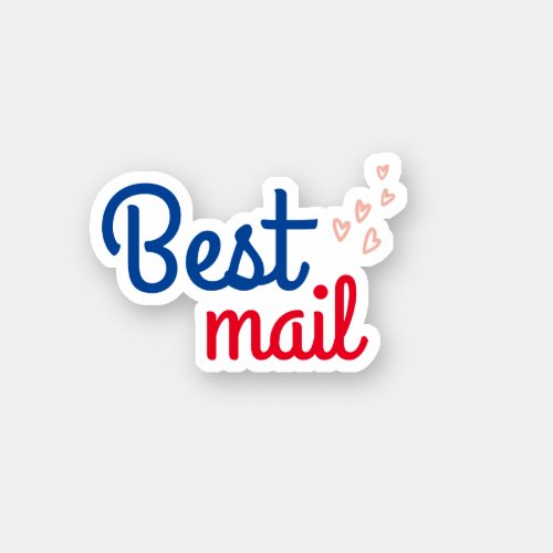 Best Mail trendy small business sticker
