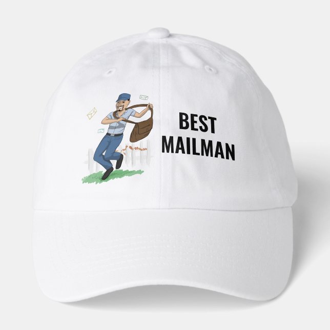 Best Mailman Gift Funny Dancing Postal Worker Hat (Front)