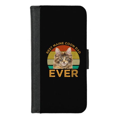 Best Maine Coon Dad Ever iPhone 87 Wallet Case