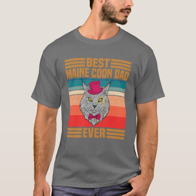 Best Maine Coon Dad Ever T-Shirt (Front)