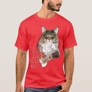Best Maine Coon Mom Funny Cat T-Shirt