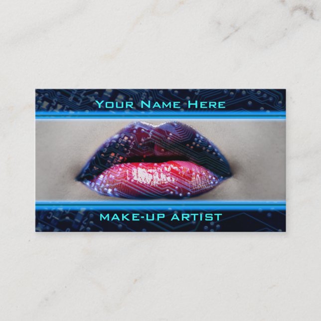 Best Make Up Cosmetics Technology Business Cards (Front)