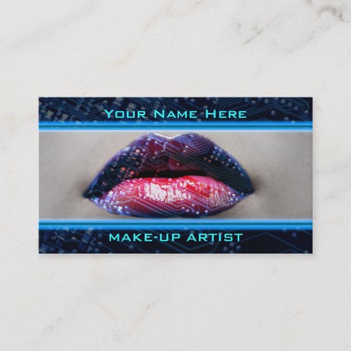 Customizable Best Make-Up Technology Business Cards
