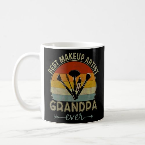 Best Makeup Artist Grandpa Ever Retro Graphic Fath Coffee Mug