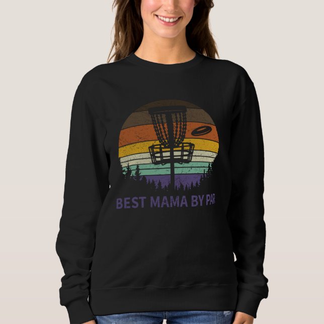Best Mama By Par Disc Golf Tee  Dad Papa Frisbee G (Front)