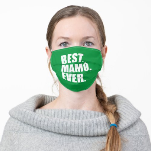 Best Mamo Ever Irish Grandma Adult Cloth Face Mask