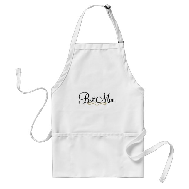 Best Man Adult Apron (Front)